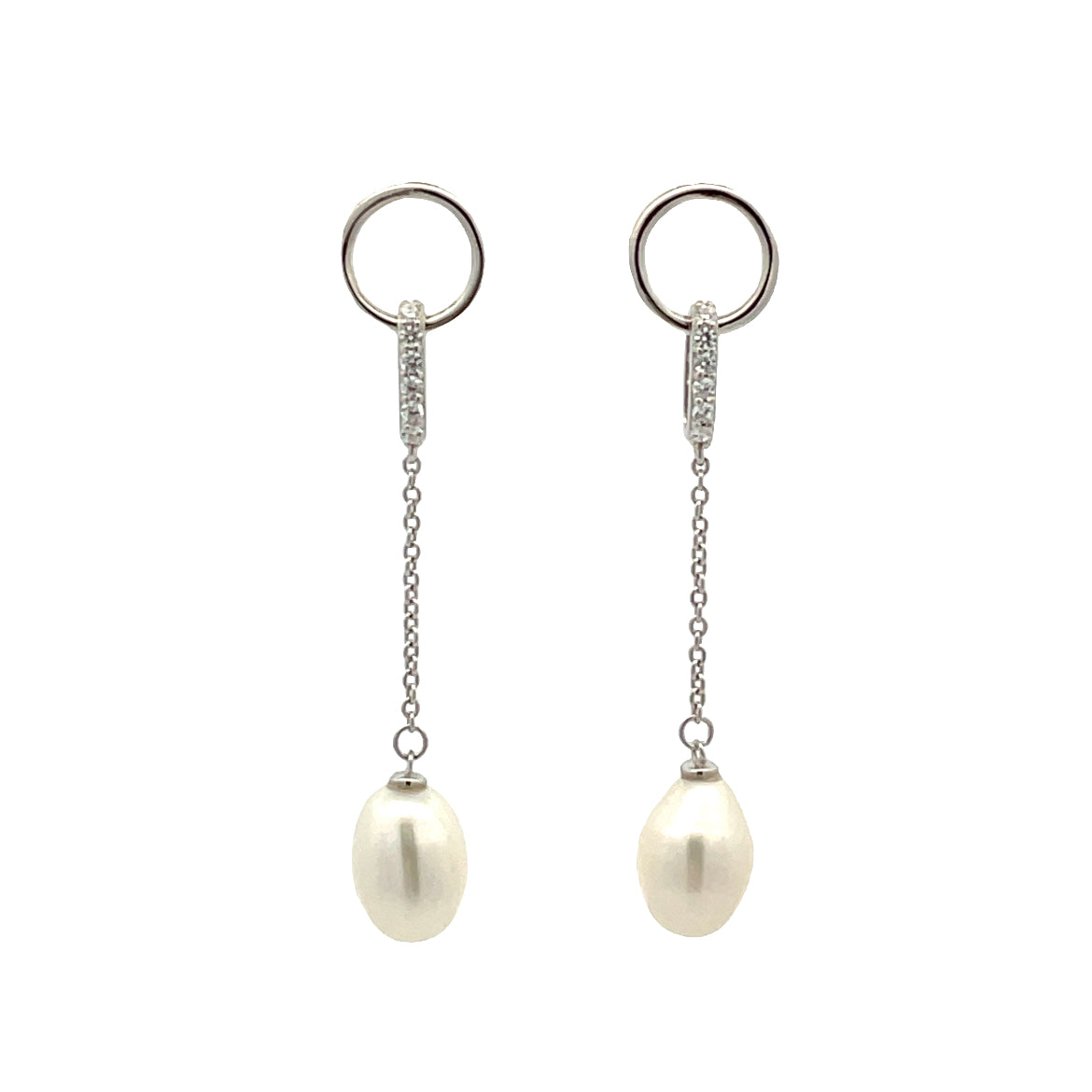 Freshwater pearl on sale dangle earrings