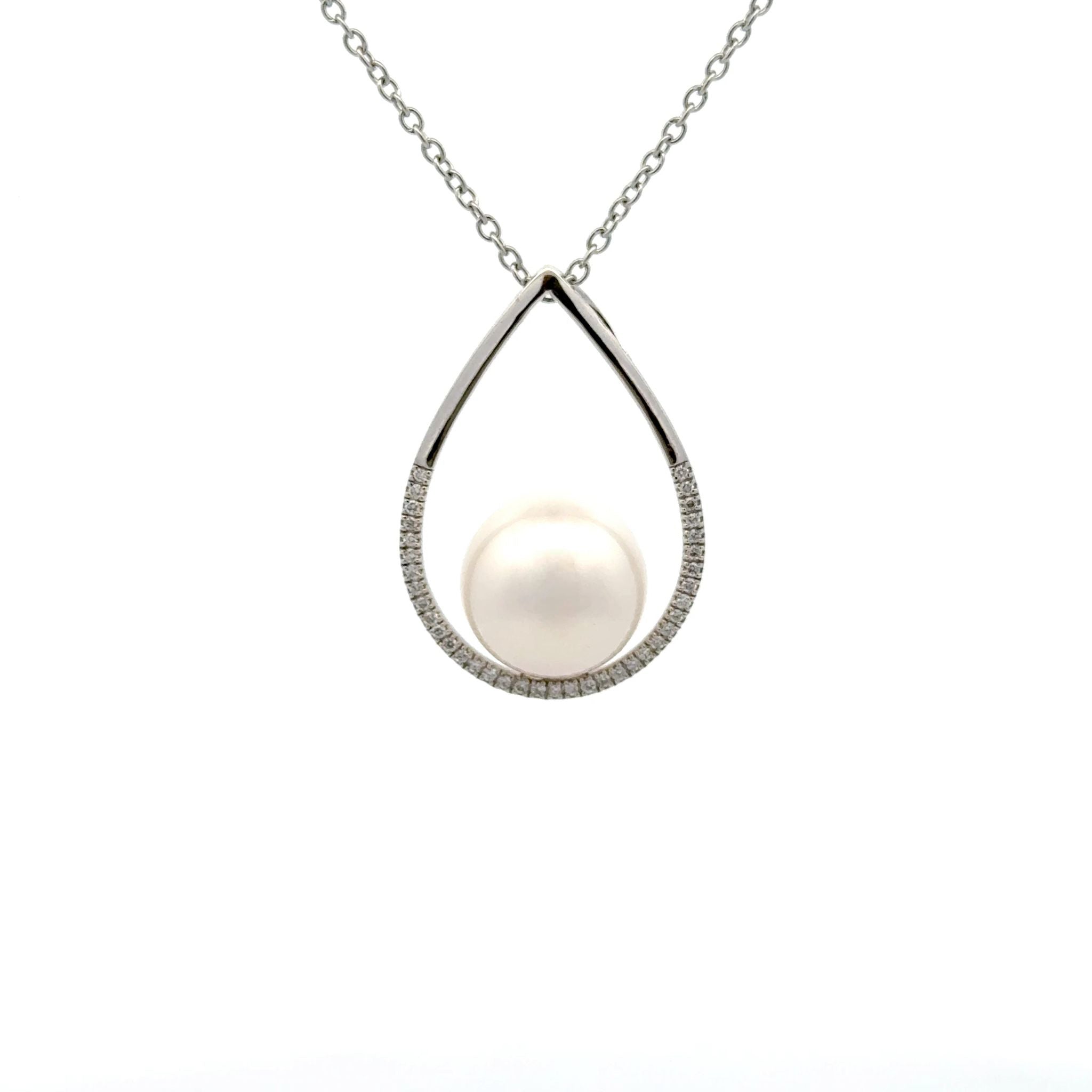 Teardrop necklace on sale white gold