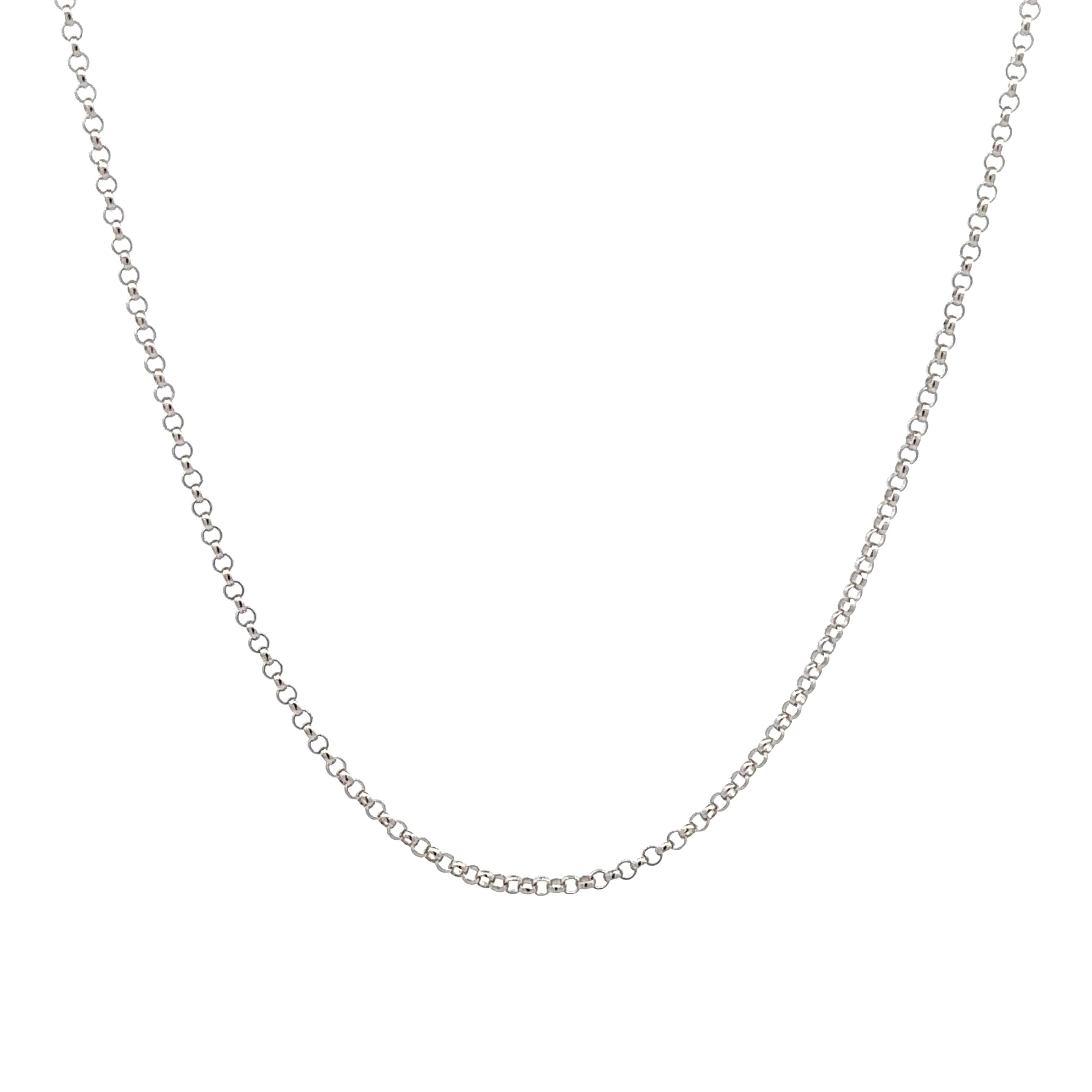 Sterling Silver Polished 40cm Belcher Chain