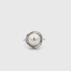 9K White Gold Australian South Sea Cultured Pearl Ring Size P 1/2