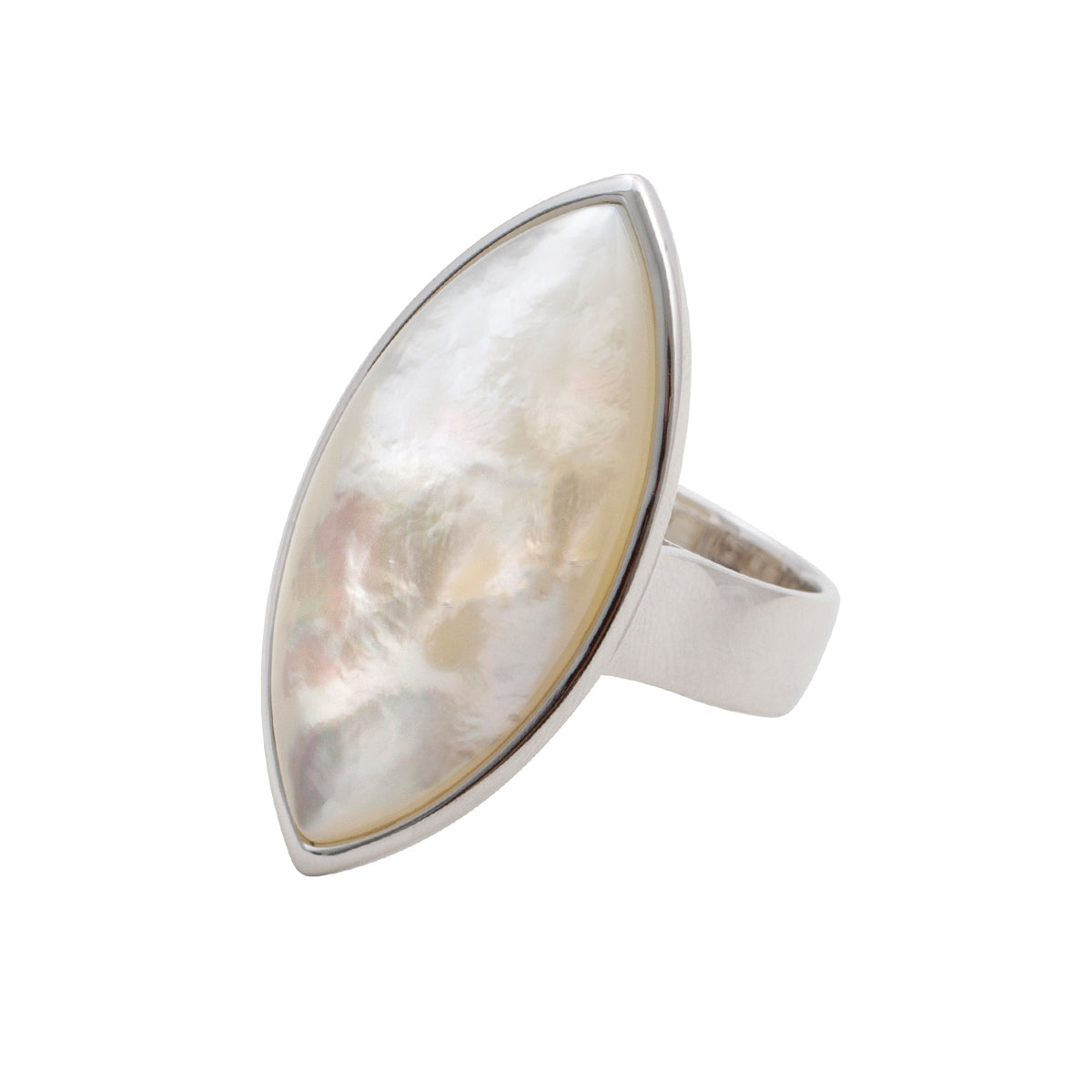 Sterling Silber Perlmutt Ring