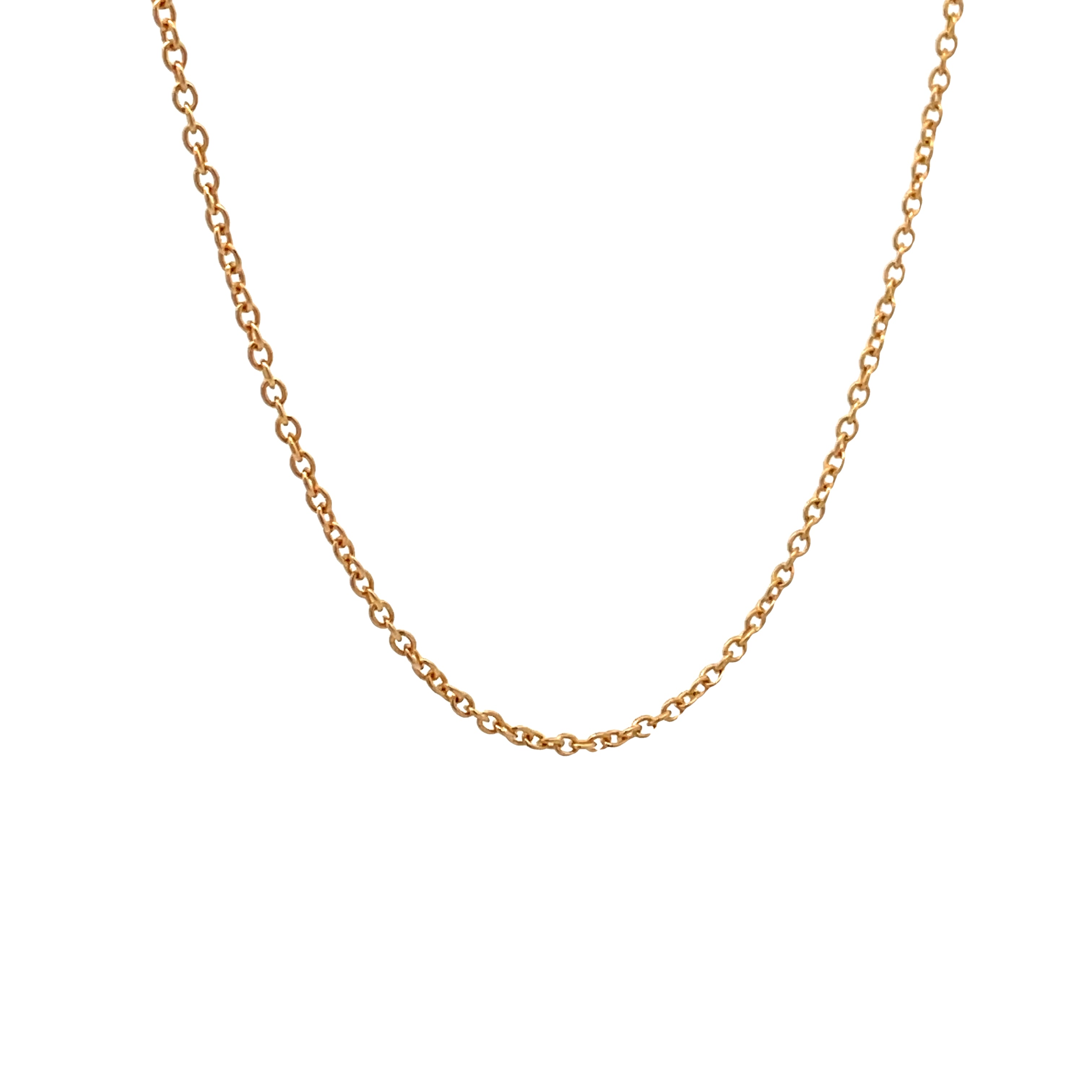 9K Yellow Gold 45cm Cable Chain