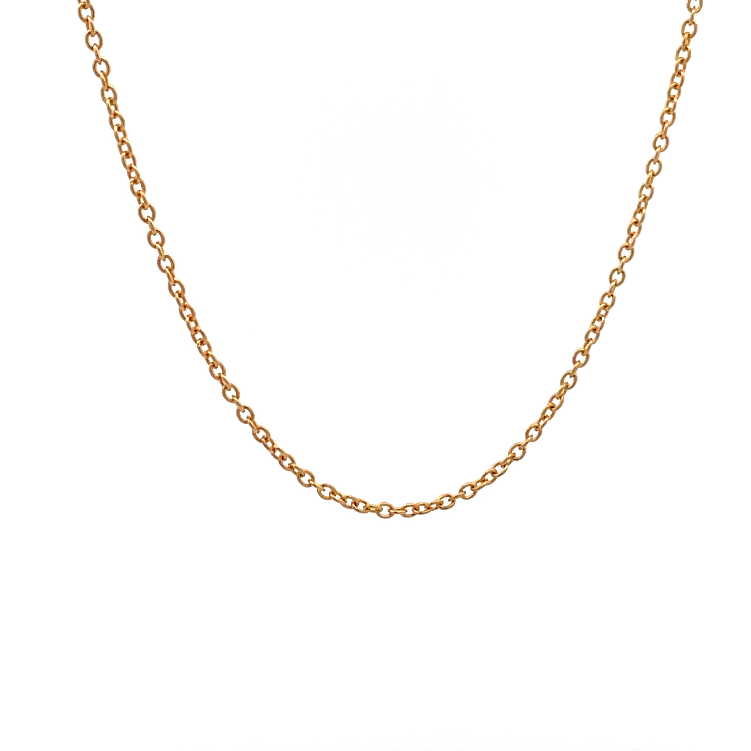 9K Yellow Gold 45cm Cable Chain