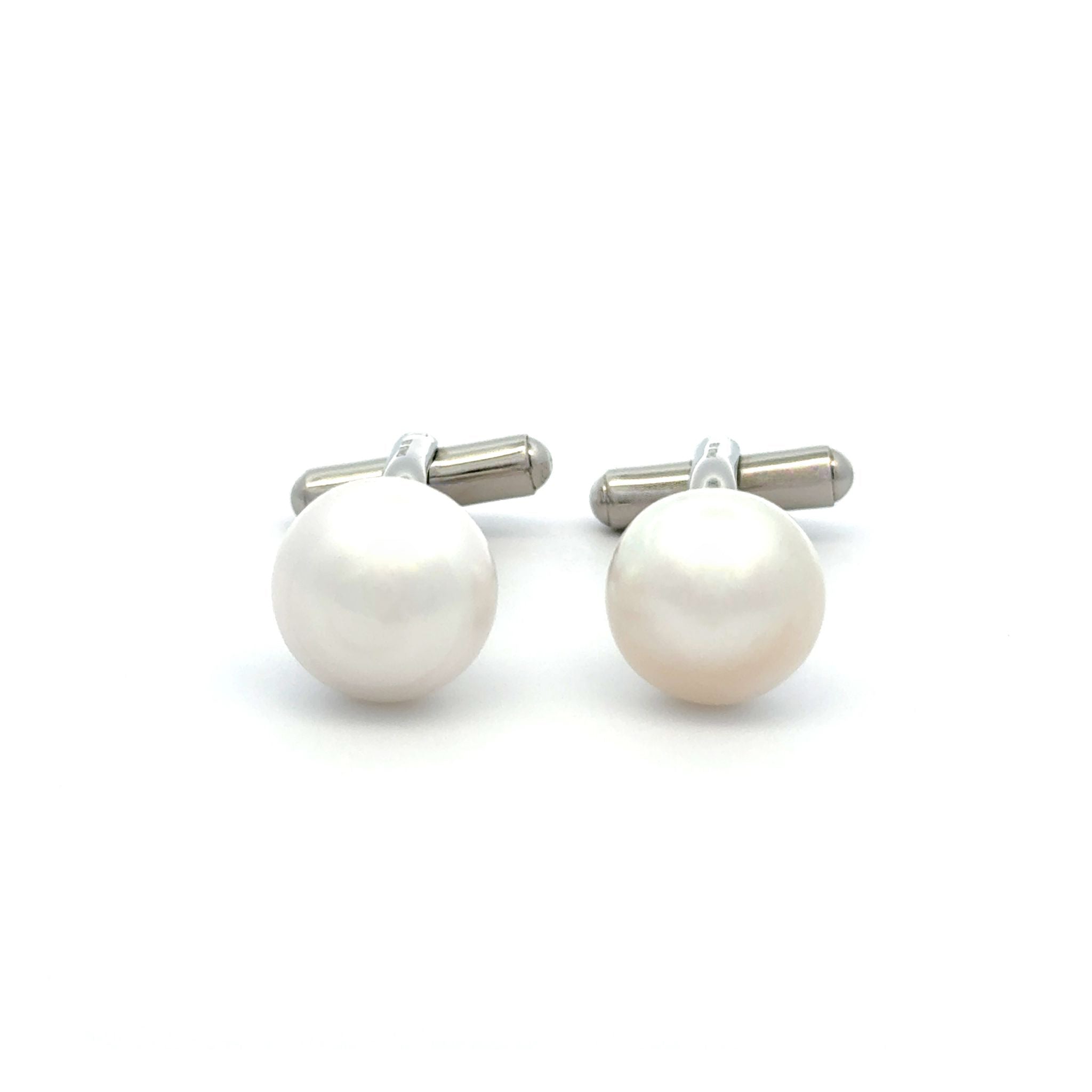 Stainless Steel Australian South Sea Cultured Pearl Cufflinks