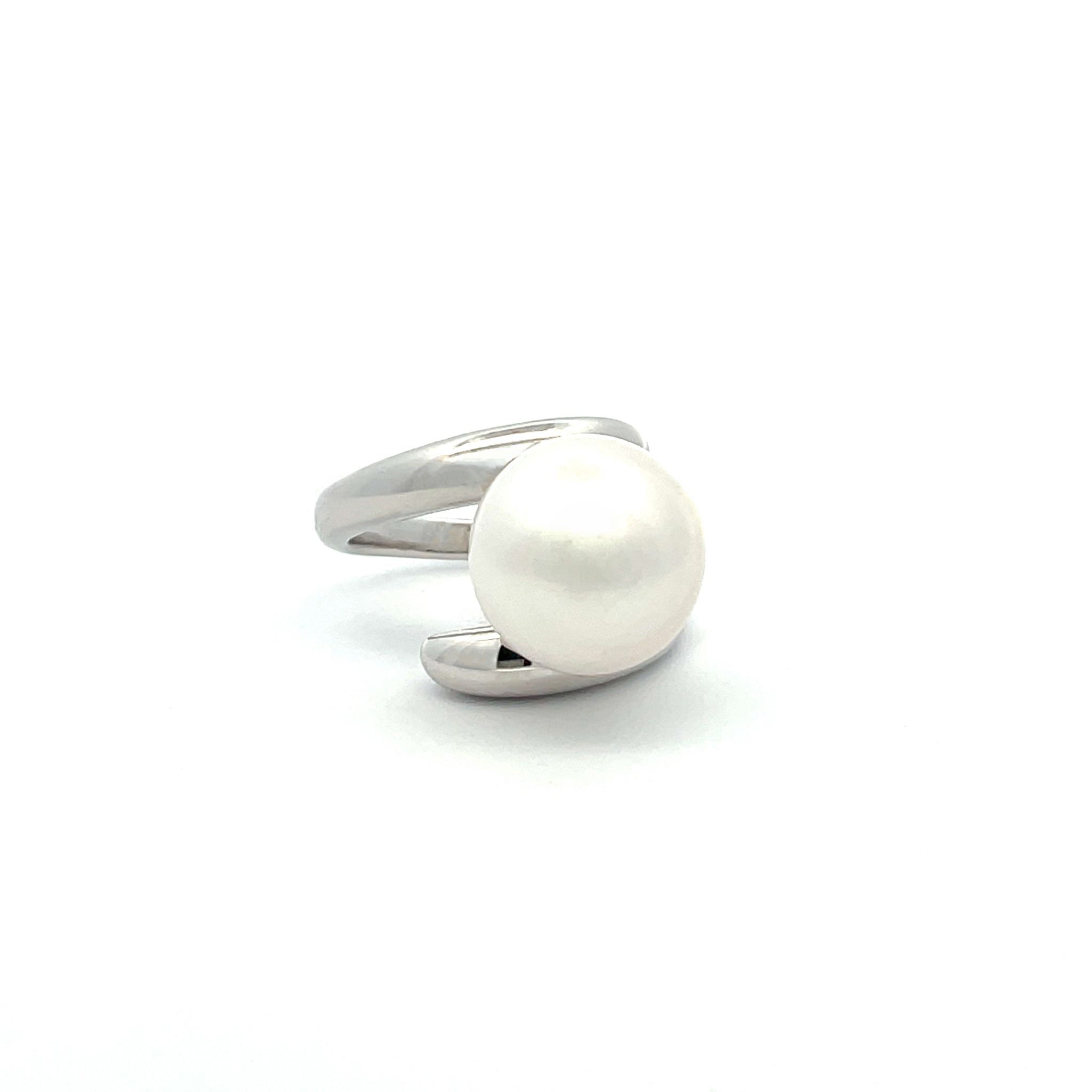 Sterling Silver Australian South Sea Cultured Pearl Ring