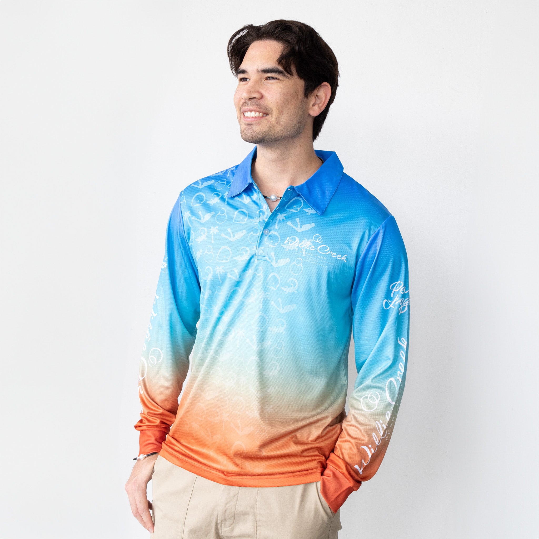 Willie Creek Pearls Adult Polo Fishing Shirt