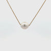 9K Yellow Gold Australian South Sea 11-12mm Cultured Pearl Necklace