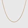 18K Yellow Gold 50 cm Diamond Cut Foxtail Chain 1.2mm