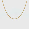 9K Yellow Gold Polished 58cm Adjustable Cable Chain 1.4mm