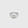 9K White Gold Australian South Sea Cultured 9-10mm Pearl Ring