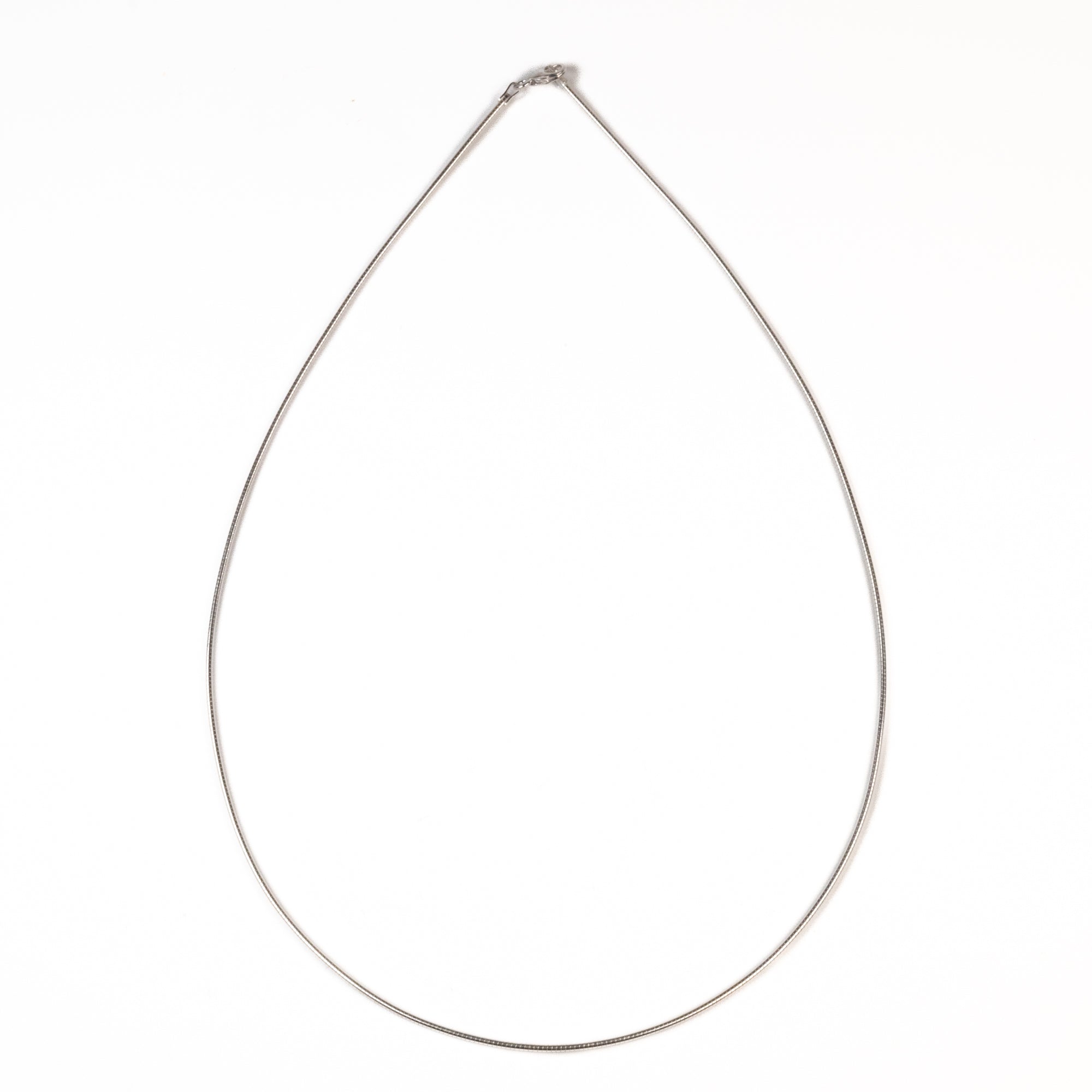 Collana in argento sterling lucido da 50 cm 1,2 mm