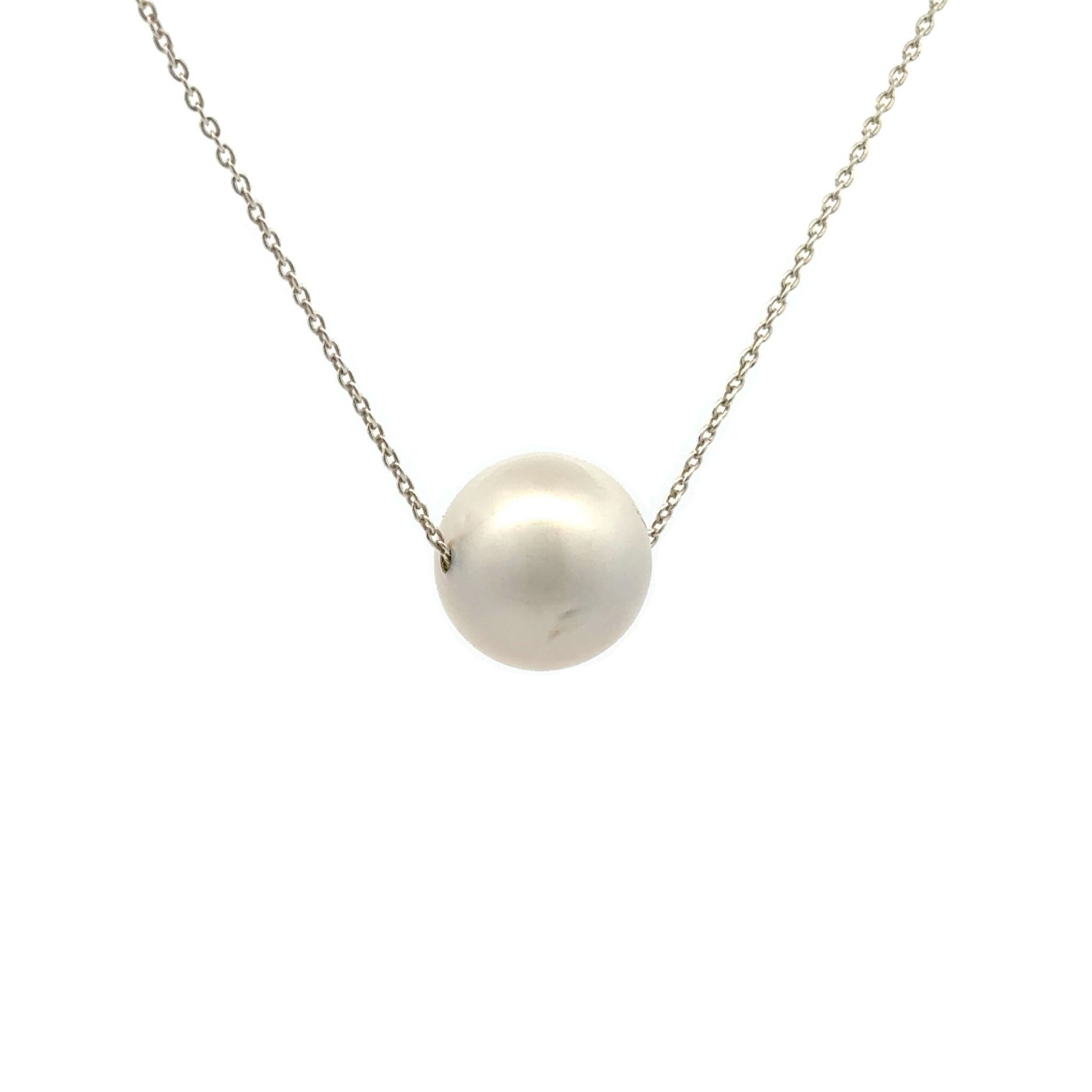 Collana di perle d'argento australiane coltivate nei mari del sud da 12 a 13 mm