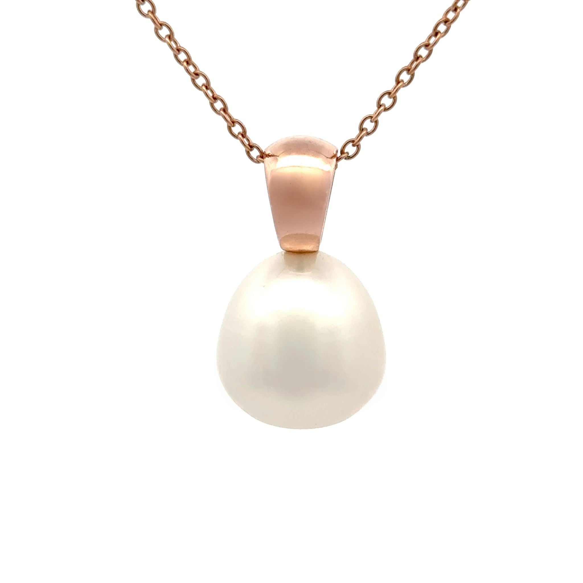 9K Rose Gold South Sea Cultured 15-16mm Pearl Pendant