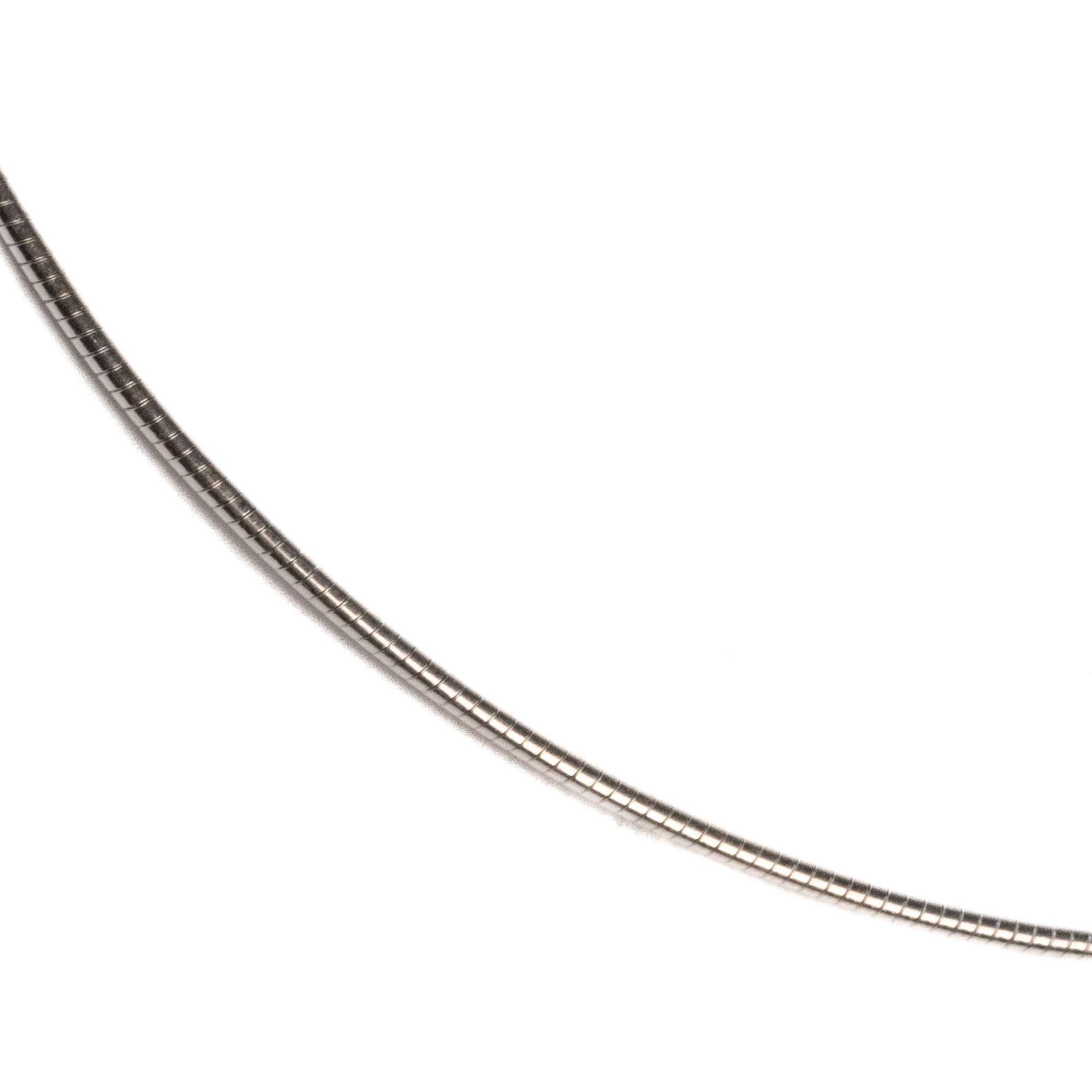 Collana in argento sterling lucido da 45 cm 1,2 mm