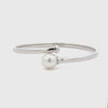 Sterling Silver Australian South Sea 10-11 mm Pearl Bangle - 60mm