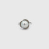 9K White Gold Australian South Sea Cultured Pearl Ring - Size Q