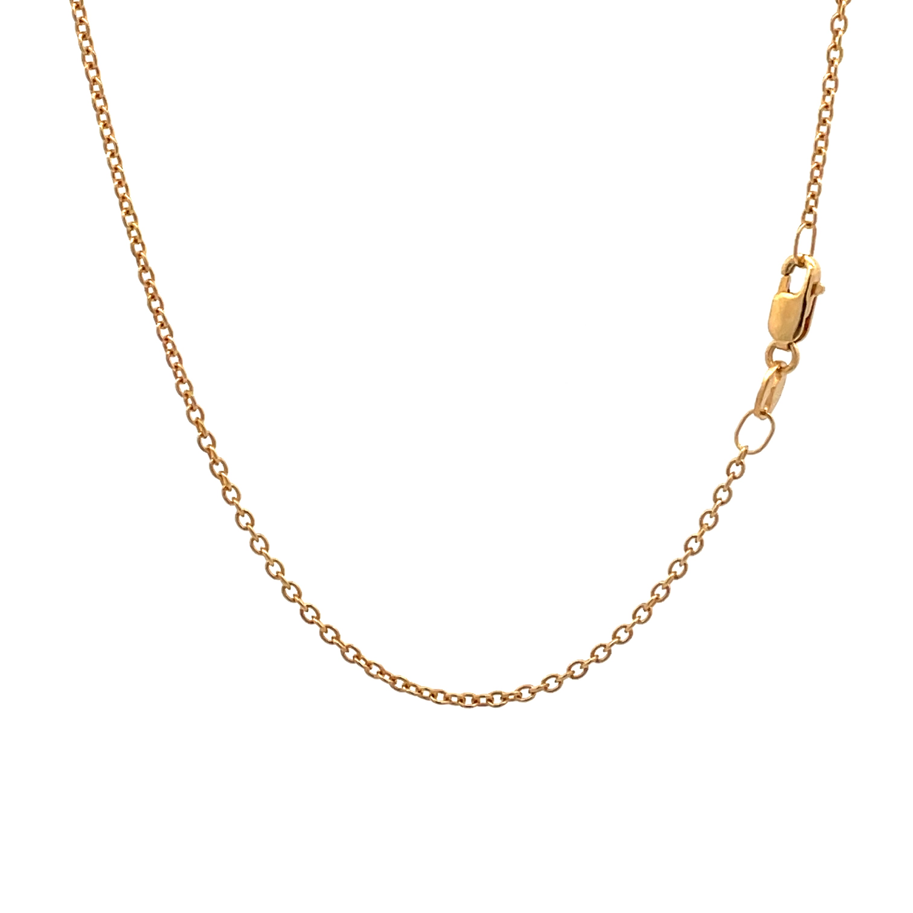 9K Yellow Gold 45cm Cable Chain