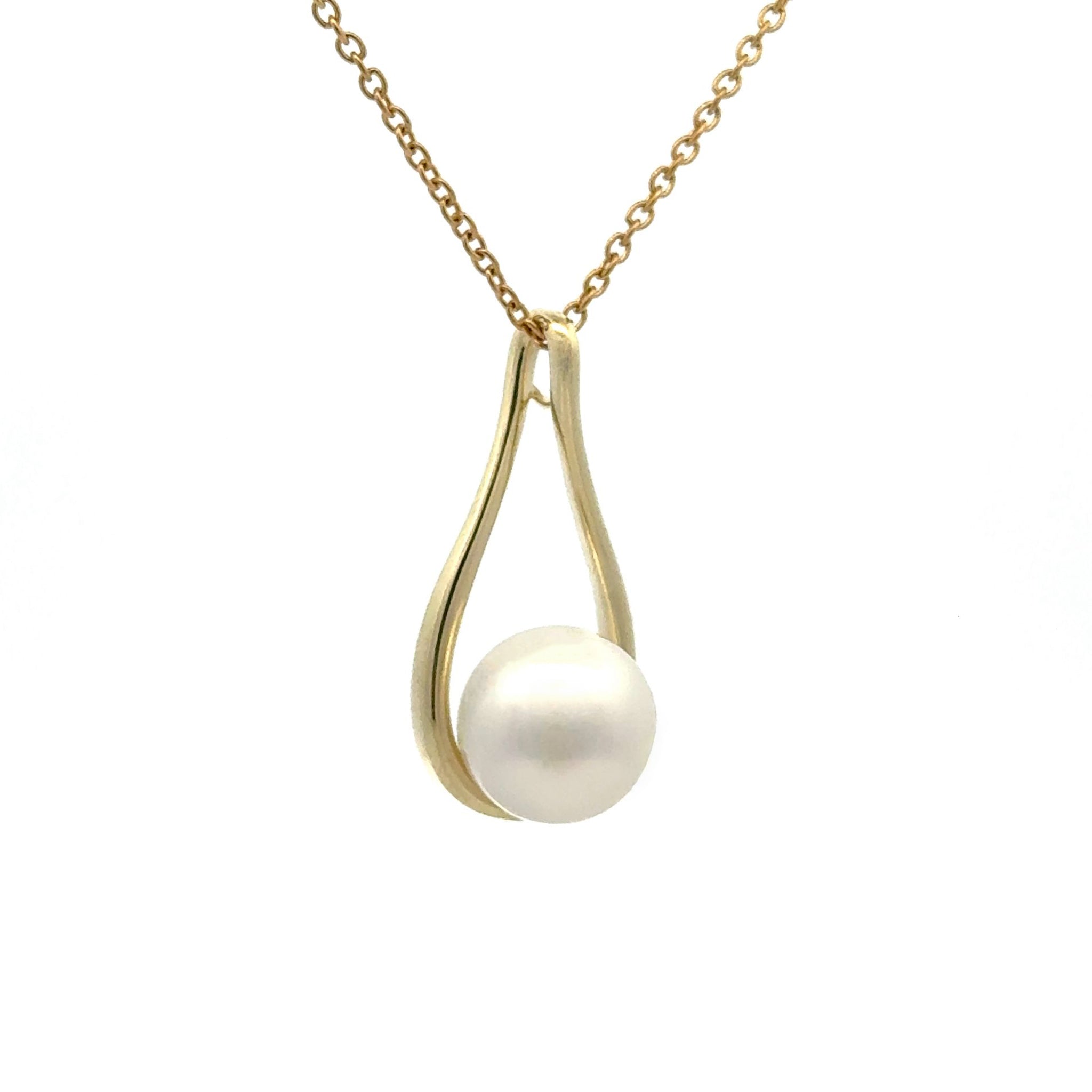 9K Yellow Gold Australian South Sea Cultured 11-12mm Pearl Pendant