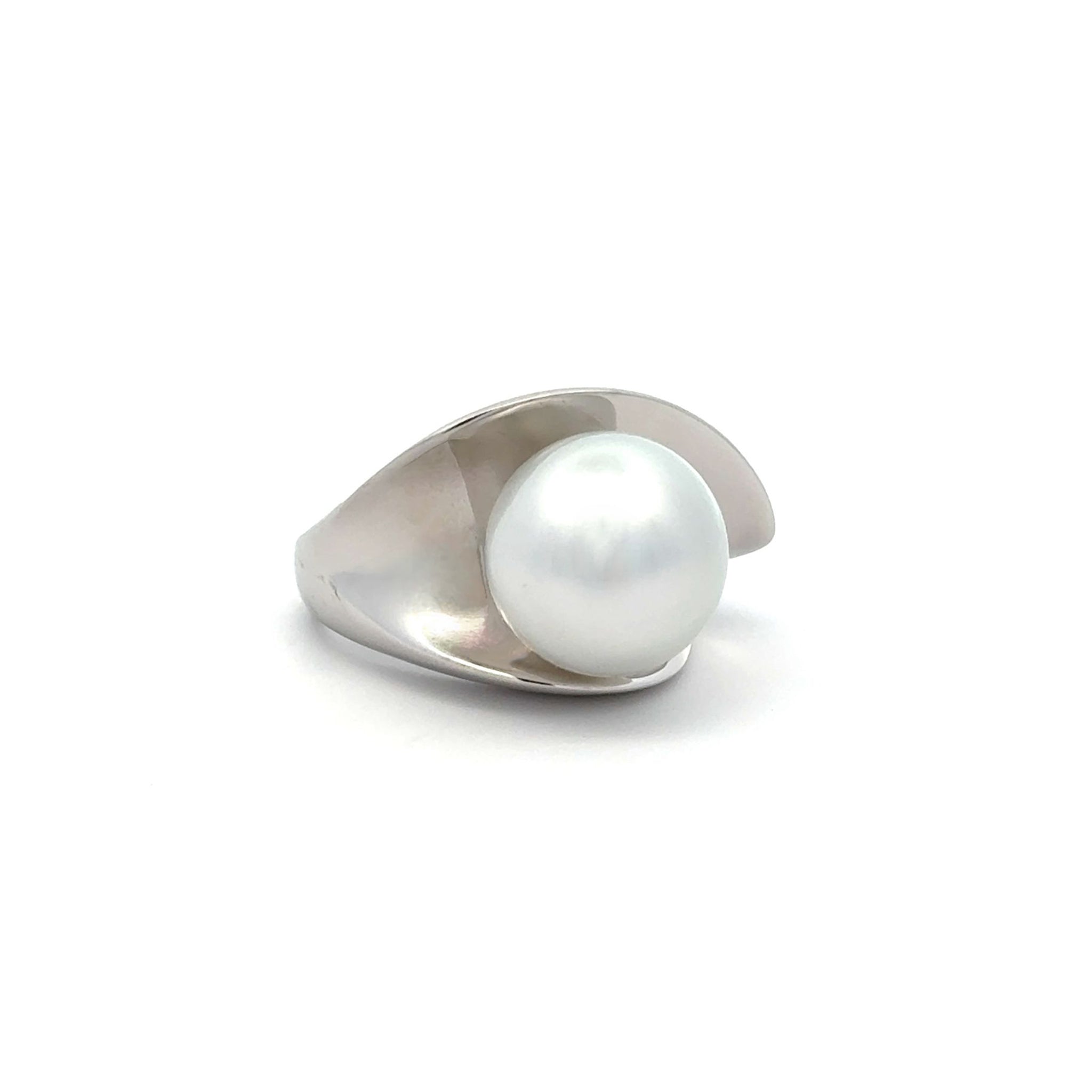 Sterling Silver Australian South Sea Cultured 12-13mm Pearl Ring