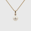 9K Yellow Gold Australian South Sea 9-10mm Cultured Pearl Pendant