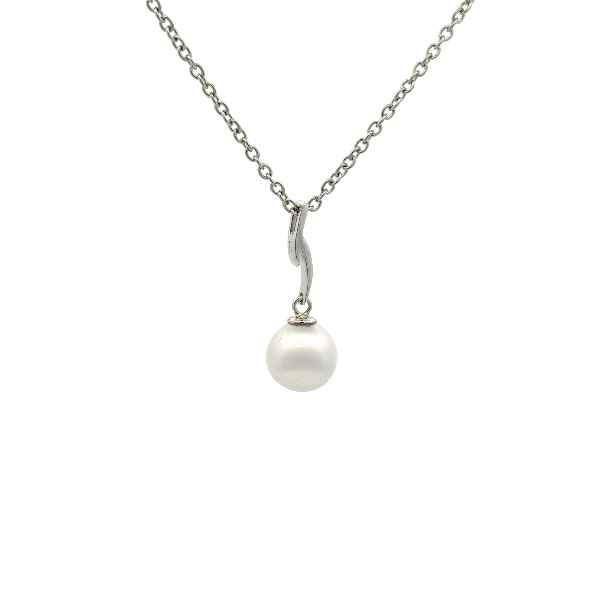 Sterling Silver Australian South Sea Cultured 8-9mm Pearl Pendant