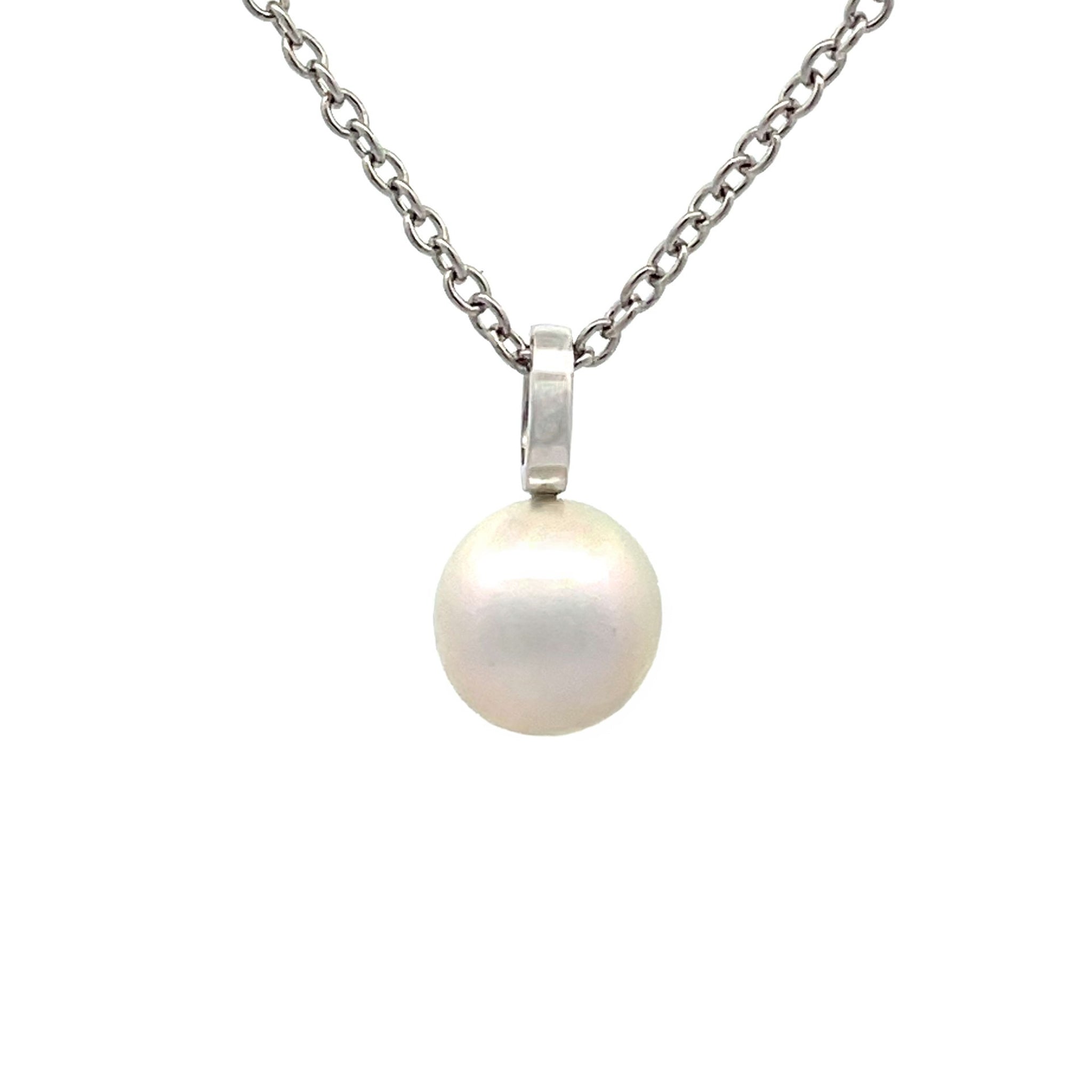 Sterling Silver Australian South Sea Cultured 8-9mm Pearl Pendant