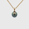 18K Yellow Gold Tahitian 9-10 mm Cultured Pearl Pendant