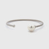 Sterling Silver Australian South Sea 12-13mm Cultured Pearl Bangle - 60mm