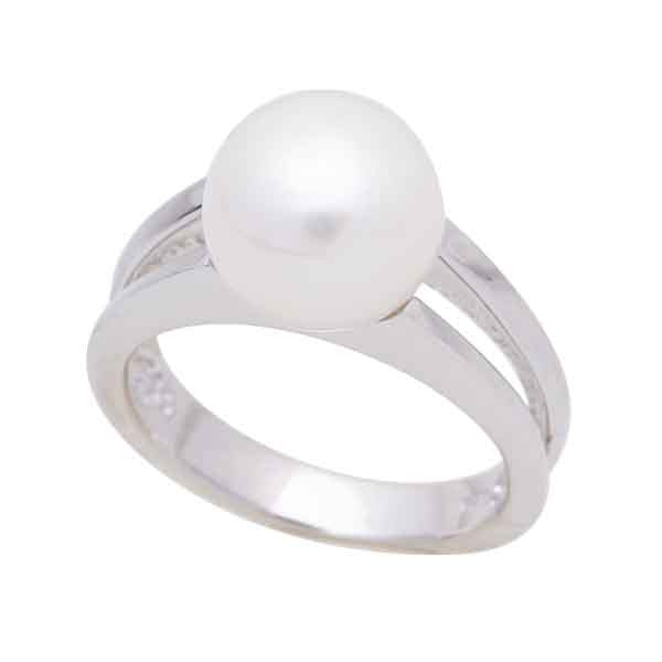 Sterling Silver Freshwater Pearl 10-11mm Ring