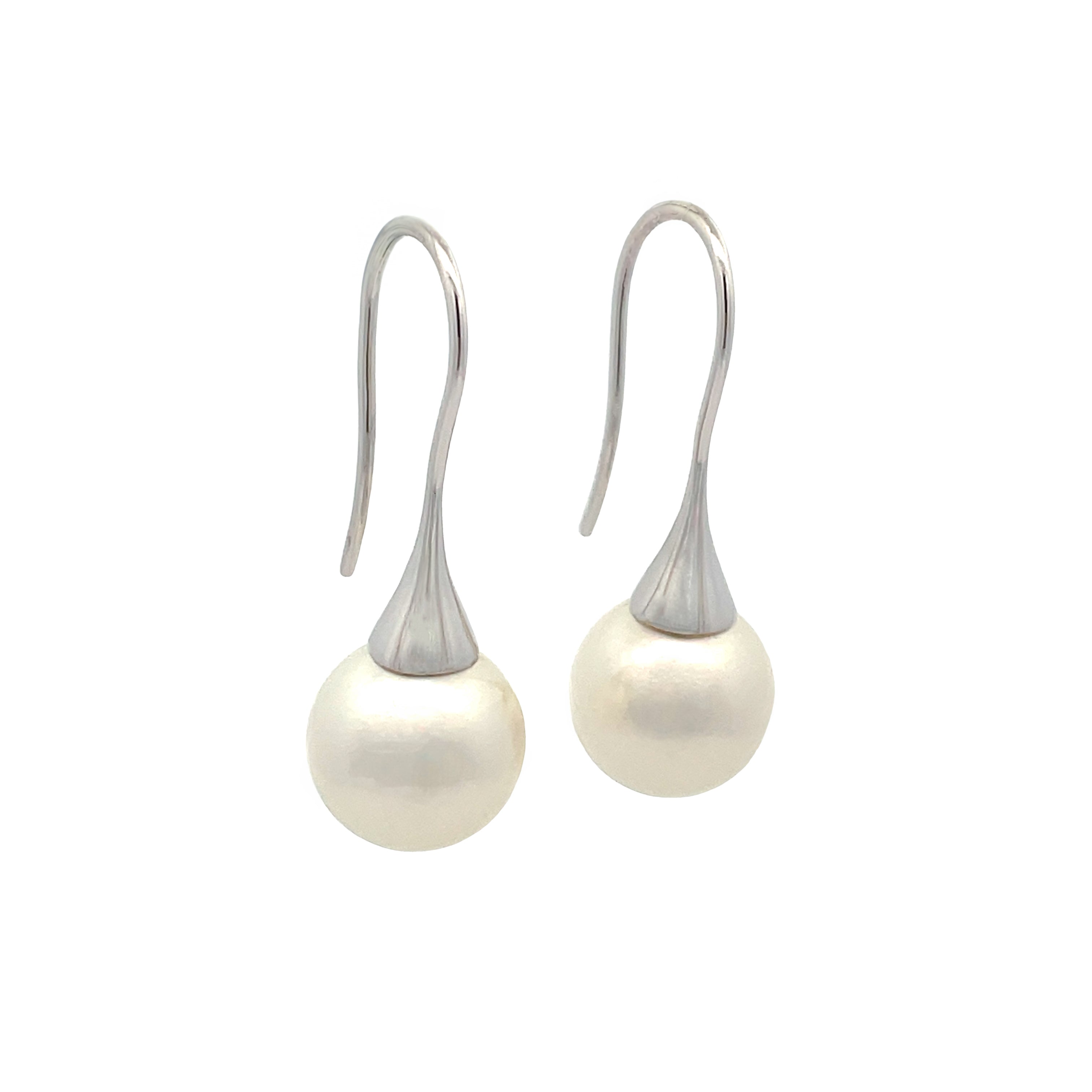 Golden South Sea Pearl & Diamond Ellie Earrings