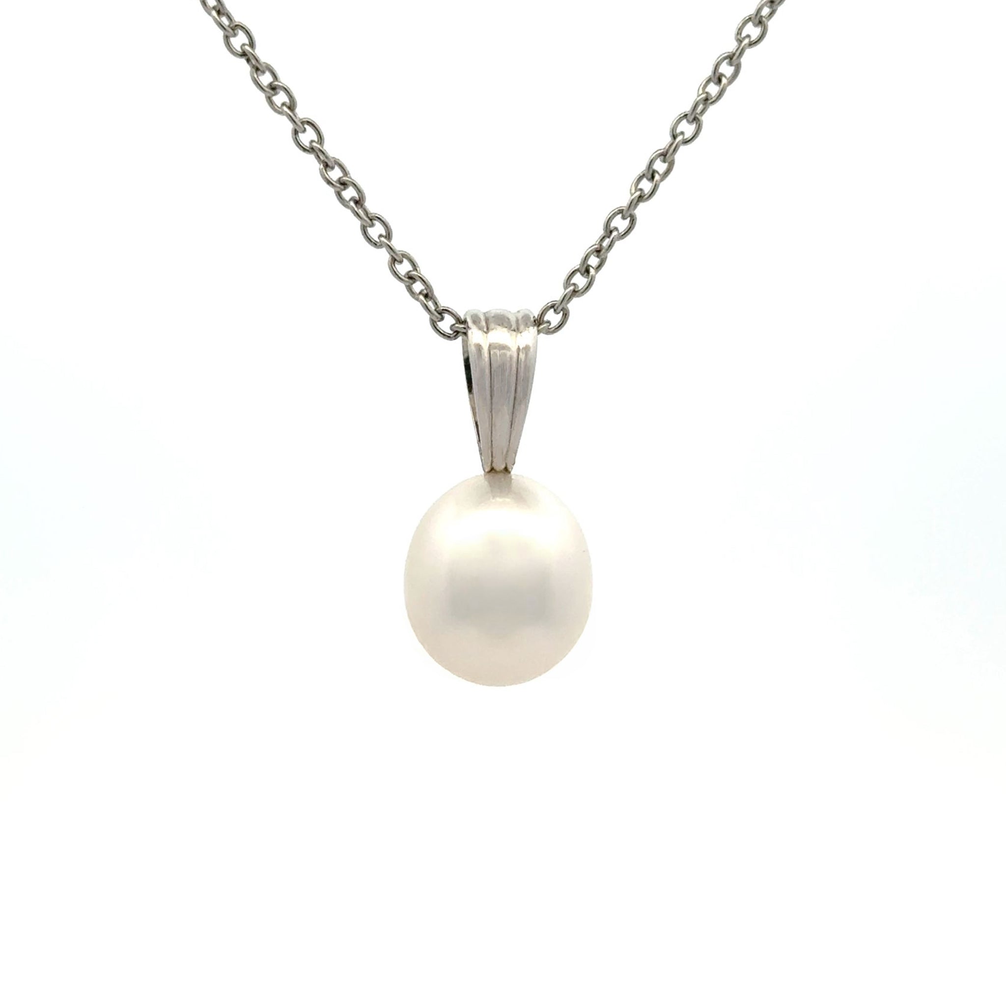 9K White Gold Australian South Sea Cultured Pearl Pendant