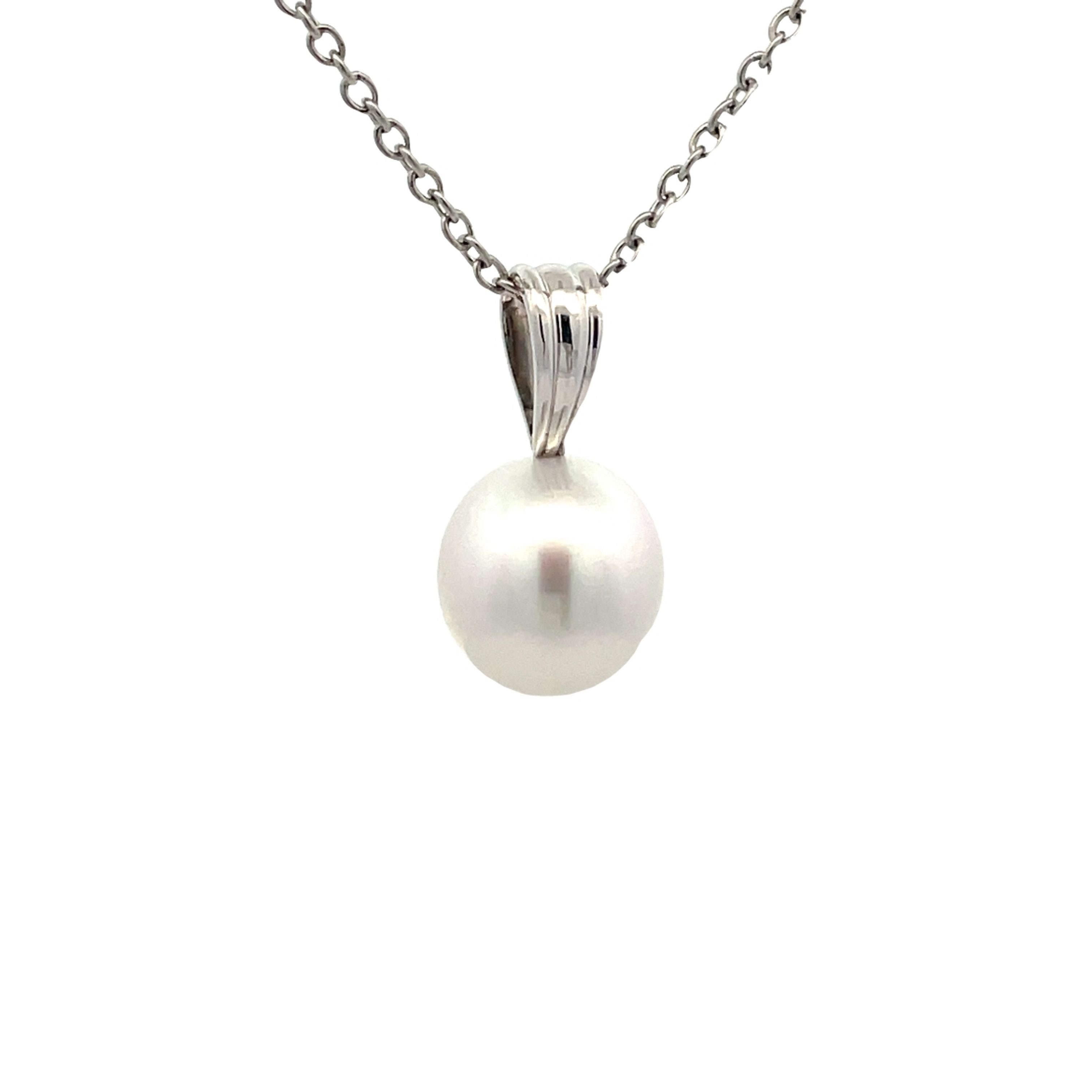 White pearl outlet pendant