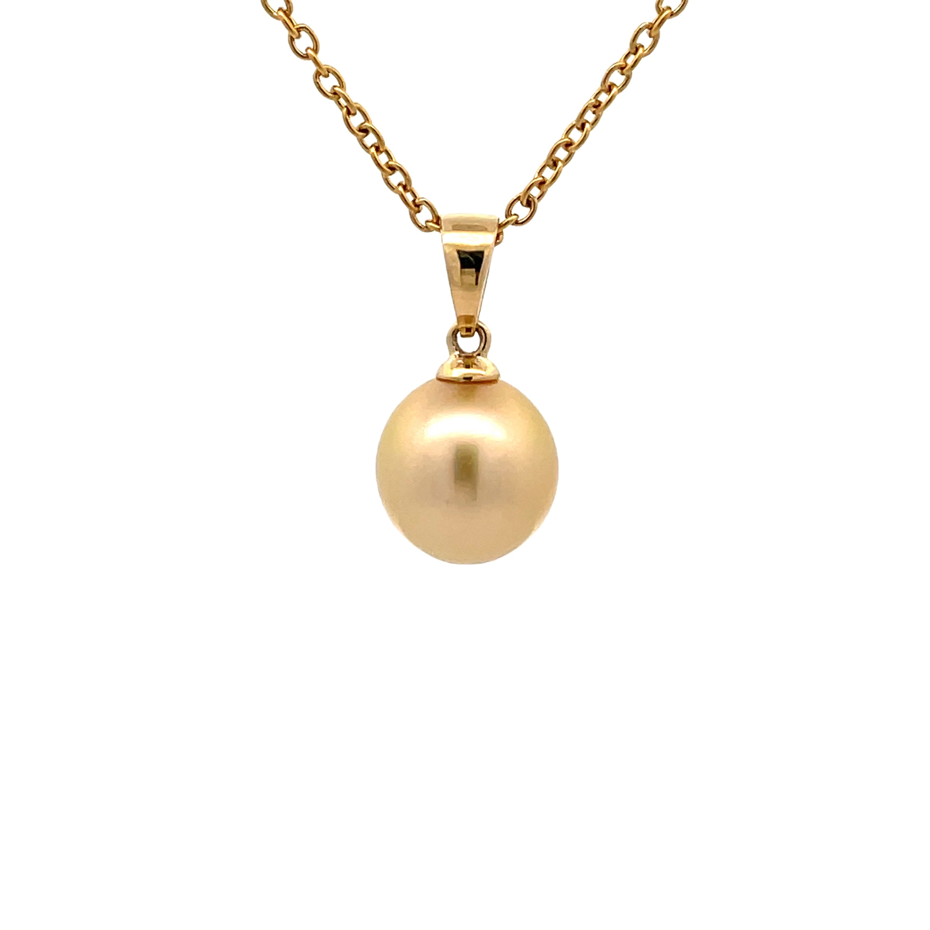 Gold and on sale pearl pendant