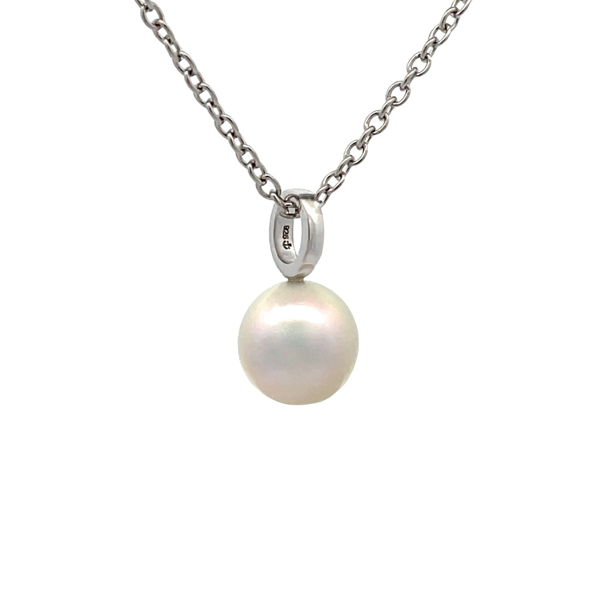 Sterling Silver Australian South Sea Cultured 8-9mm Pearl Pendant