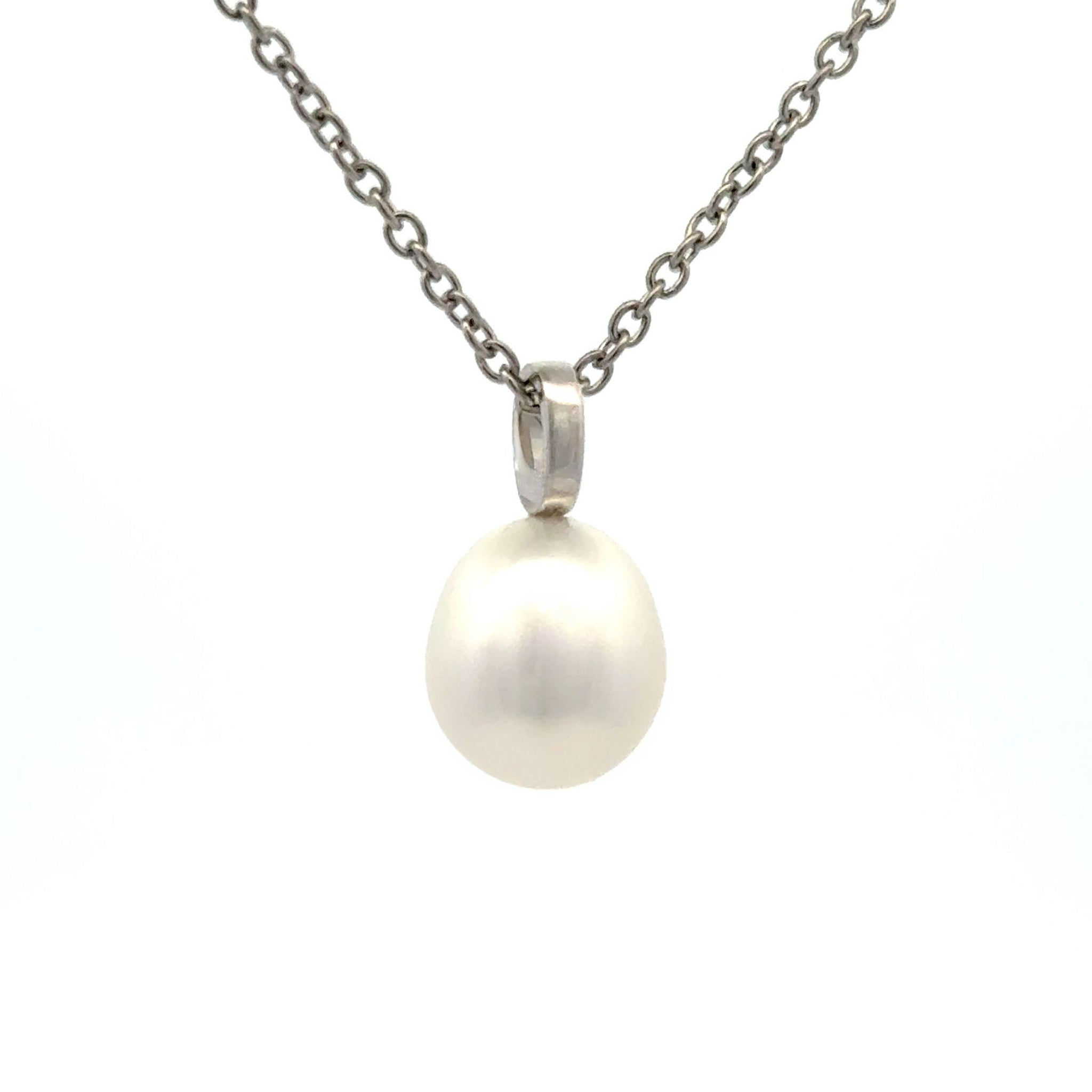 9K White Gold Australian South Sea Cultured Pearl Pendant (price is for pendant only)