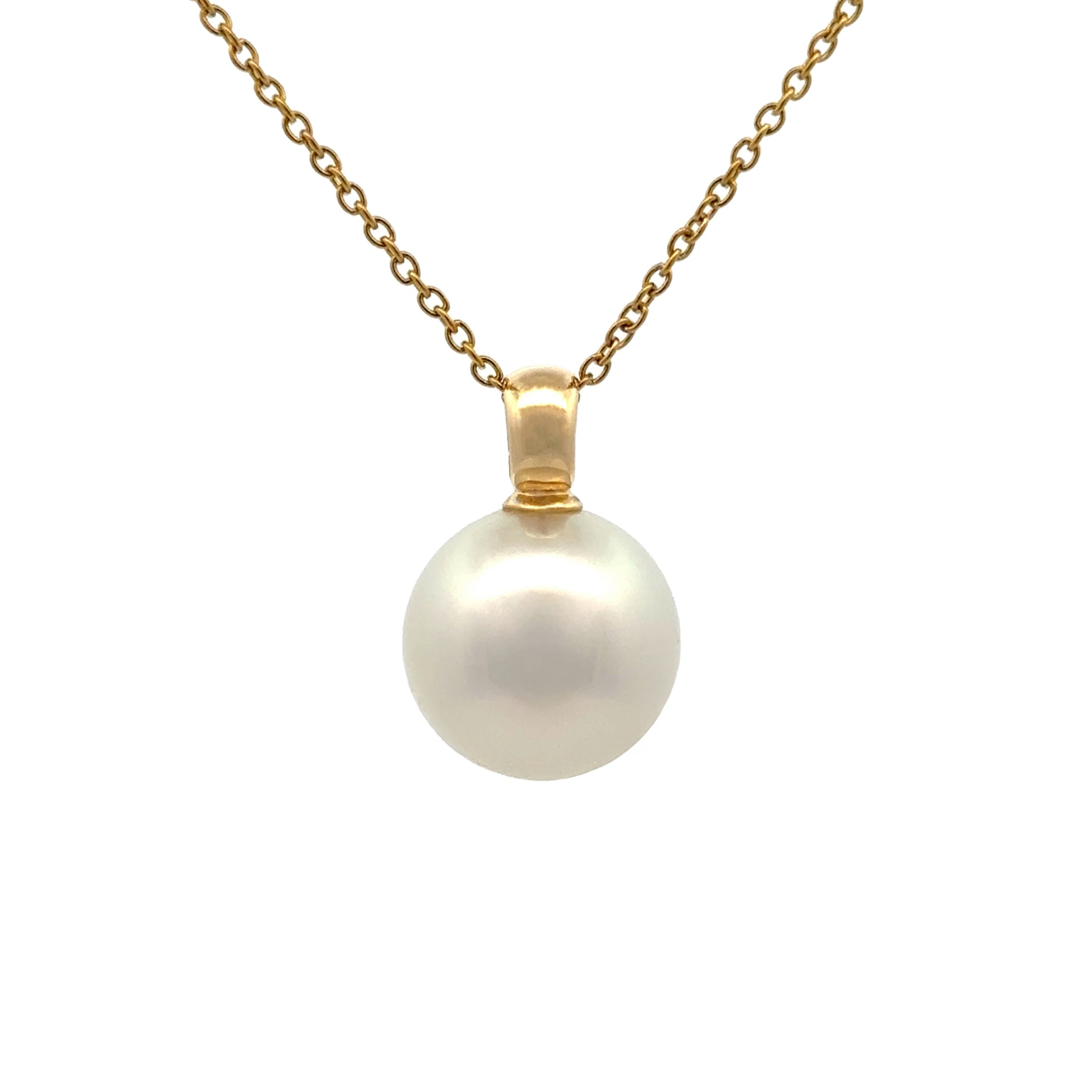 18K Yellow Gold Australian South Sea Cultured Pearl Pendant (price is for pendant only)