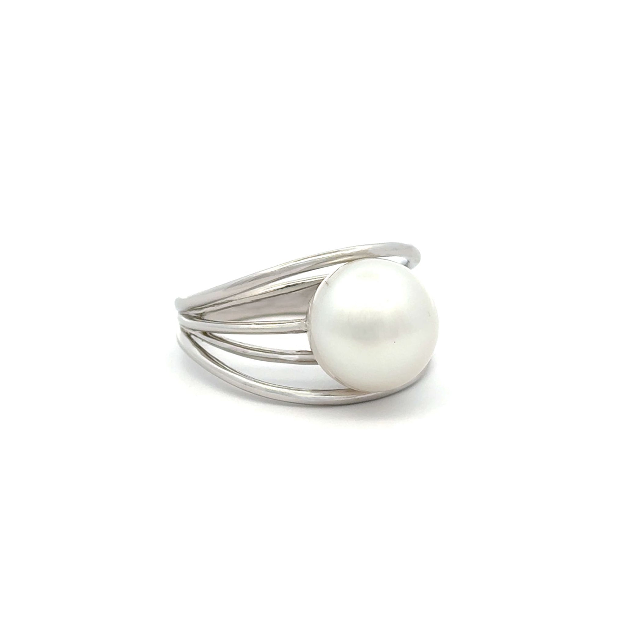 Sterling Silver Australian South Sea Cultured 12-13 mm Pearl Ring