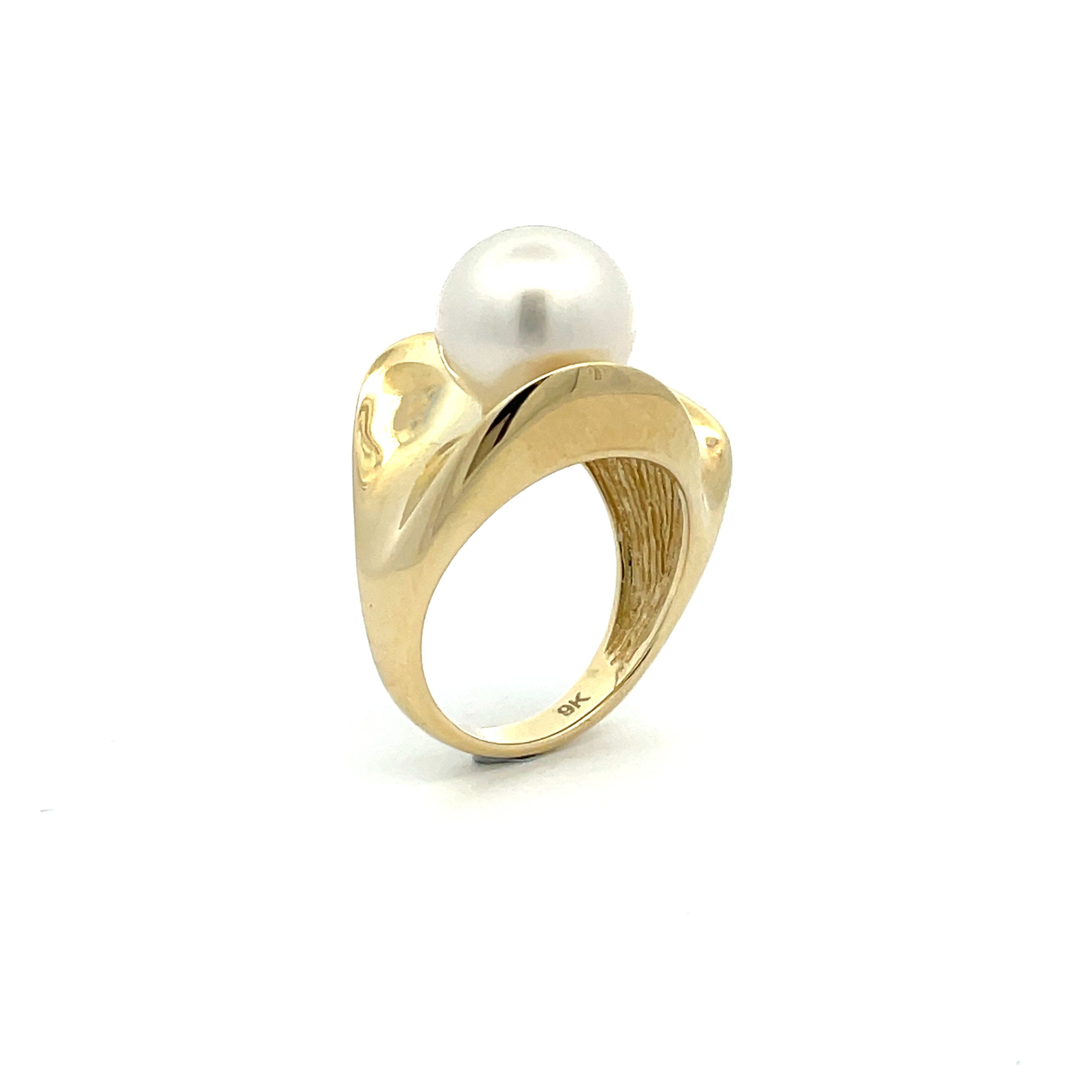 Pearl gold online ring for men