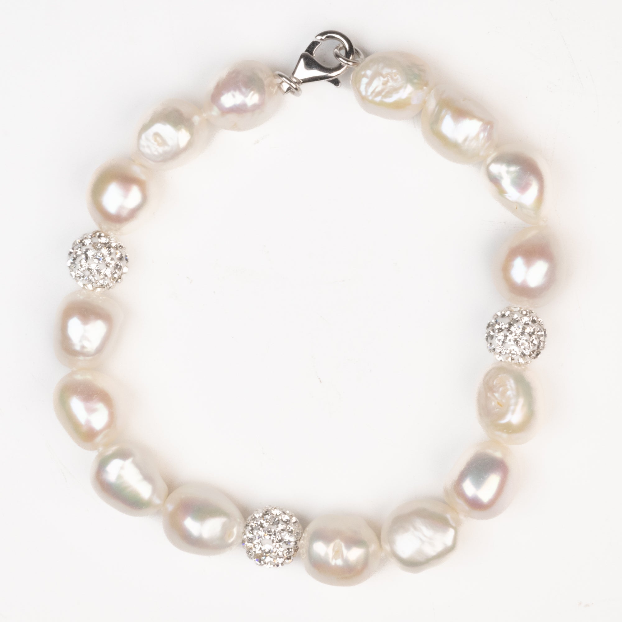 10MM Pearl and buying Crystal Bracelet