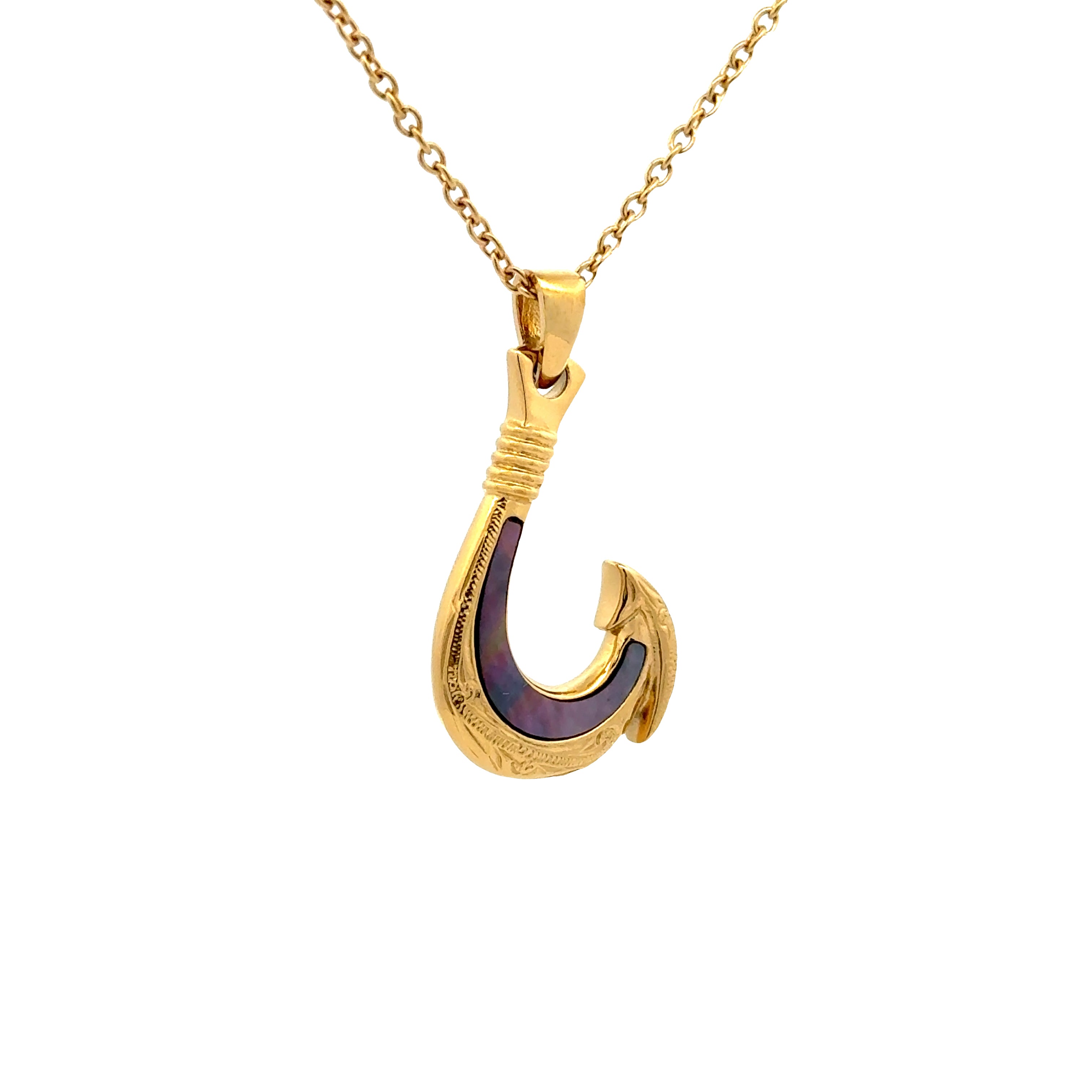 Gold necklace deals hook