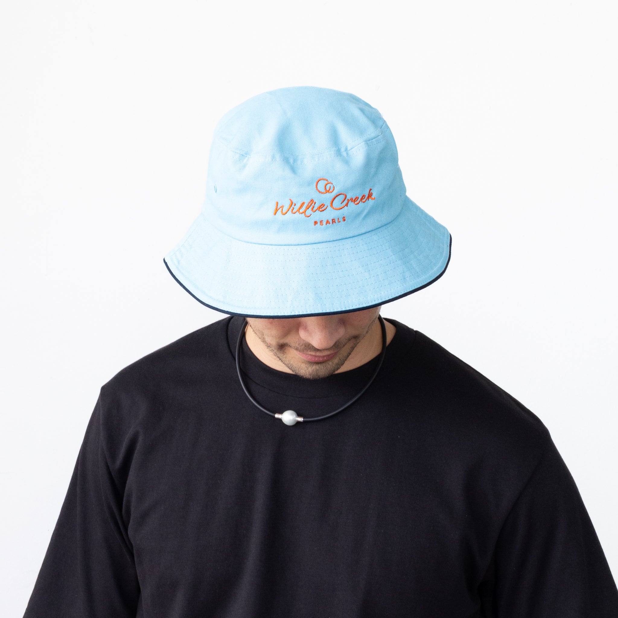 Willie Creek Pearls Blue Bucket Hat