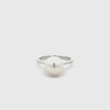 18K White Gold Australian South Sea 10-11mm Cultured Pearl Ring