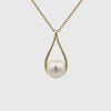 9K Yellow Gold Australian South Sea Cultured 11-12mm Pearl Pendant