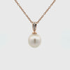 18K Rose Gold Australian South Sea 11-12 mm Cultured Pearl Pendant