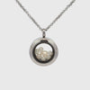 Stainless Steel Australian South Sea Keshi Pearl Small Locket Necklace