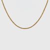 18K Yellow Gold 70cm Diamond Cut Foxtail Chain 1.2mm