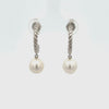 Sterling Silver 7.5-8 mm Freshwater Pearl Drop Earrings