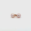 9K Yellow Gold 7-8mm Freshwater Pearl Studs