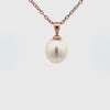 9k Rose Gold Australian South Sea Cultured 10-11mm Pearl Pendant