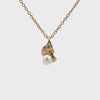 18K Yellow Gold Australian South Sea 0.3g Keshi Pearl Pendant